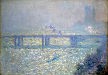 Die Themse an der Charing Cross Bridge, London, 1899